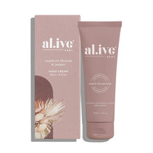 Load image into Gallery viewer, Al.ive Hand Cream Raspberry Blossom &amp; Juniper 80ml
