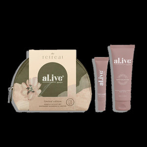 Al.ive Hand & Lip Gift Set - Raspberry Blossom & Juniper 