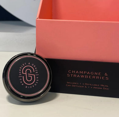 Scarlet & Grace Car Diffuser Champagne & Strawberries 