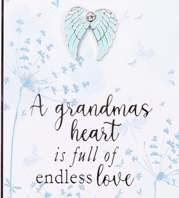 You Are An Angle- Grandmas Heart Pin 