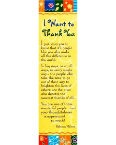 Bookmark - I Want To Thank You