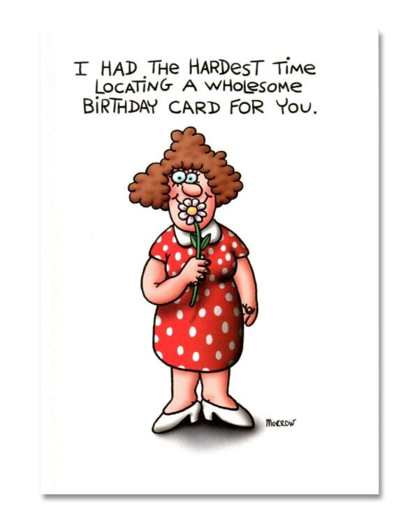 Card - Wholesome Birthday Card (spirit Humour)