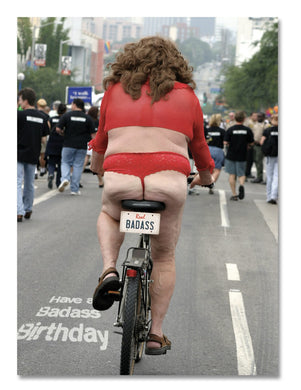 Card - Badass Birthday Biker (spirit Humour)