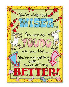 Card - Older But Wiser (spirit Humour)