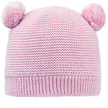 Load image into Gallery viewer, Organic Beanie Snowy/lavender
