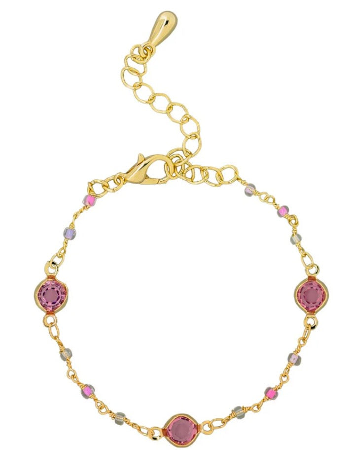 Pink Crystal Kate Bracelet - Tiger Tree