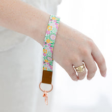 Load image into Gallery viewer, Teacher Pink Wristlet Keychain
