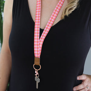 Teacher Plaid Lanyard