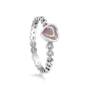 Mother Of Pearl Sterling Silver Ring