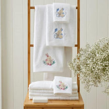 Load image into Gallery viewer, Pink Bunny Bath Towel &amp; Washer Set
