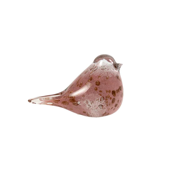 Jerome Glass Pink Plum Bird Short Tail