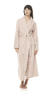 Gingerlilly Luxury Plush Robe Pink  ENID Size  L