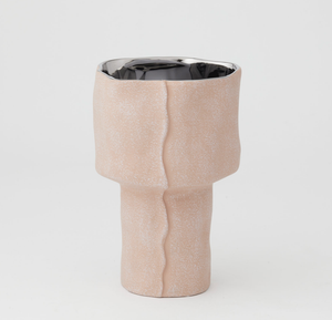 Cressida Vase Small Pink/ Silver