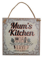 Load image into Gallery viewer, Home Vintage- Mums Kitchen Sign
