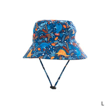 Load image into Gallery viewer, Out &amp; About Dinosaur Drawstring Hat
